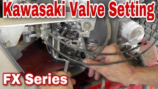 How To Set The Valves On A Kawasaki FX Series Engine  with Taryl [upl. by Nomde733]