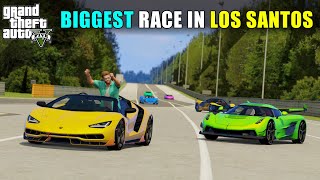 CAN WE WIN THIS BIGGEST RACE IN LOS SANTOS  TECHNO GAMERZ  GTA 5 141  GTA V GAMEPLAY 141 [upl. by Dowdell]