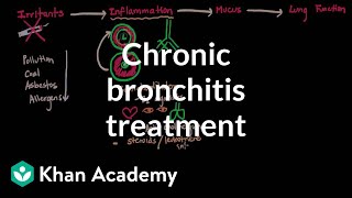 Chronic bronchitis treatment  Respiratory system diseases  NCLEXRN  Khan Academy [upl. by Jillie]