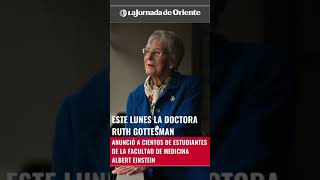 La doctora Ruth Gottesman donó mil mdd a la Facultad de Medicina Albert Einstein en el Bronx NY [upl. by Auahsoj482]