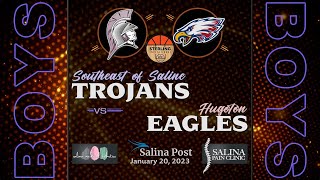 Southeast of Saline Boys Basketball vs Hugoton 012023 [upl. by Molohs]