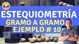 Estequiometria  Cálculos gramo a gramo Método de factores de conversión  Ejemplo 10 [upl. by Ellicul93]