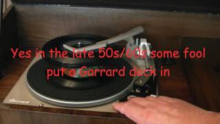 Restore vintage radiogram Ekco 1947 [upl. by Nadab]