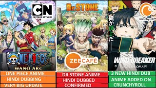 Dr Stone Hindi Dubbing Update amp 3 New Hindi Dub Anime Added On Crunchyroll  Fact Theories [upl. by Eidob]