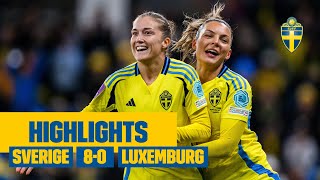 Storseger mot Luxemburg  SverigeLuxemburg 80  Highlights [upl. by Willett]