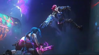 Caitlyn And Vi Vs Jinx Fight Scene  ARCANE SEASON 2 Episode 3 Ending Scene [upl. by Selassie]