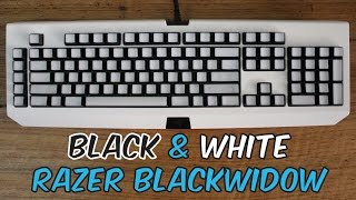 Mod Showcase  Black amp White Razer Blackwidow Mechanical Keyboard [upl. by Sihtam17]