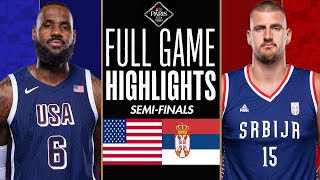 USA vs SERBIA FULL GAME Highlights  Aug 8 2024  Olympic Men’s Basketball Semifinals  NBA 2K24 [upl. by Hatch]