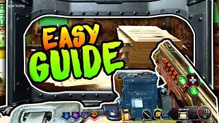 ALPHA OMEGA HOW TO BUILD THE SHIELD ALL LOCATIONS Easy Shield Guide Black Ops 4 Zombies [upl. by Xylia412]