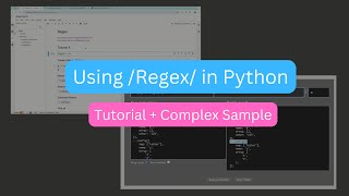 Python Tutorial Using Regex From Simple to A Complex Sample [upl. by Llenal]