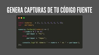 ¡2 herramientas para generar capturas de tu código fuente [upl. by Haila]