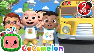 On The Bus With JJ  CoComelon  🚌Wheels on the BUS Songs  🚌Nursery Rhymes for Kids  2 Hours [upl. by Gnes]