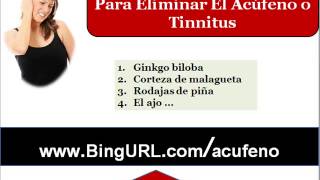 6 remedios caseros para eliminar zumbido en el oido  Acufenos  Tinnitus [upl. by Lenrow]