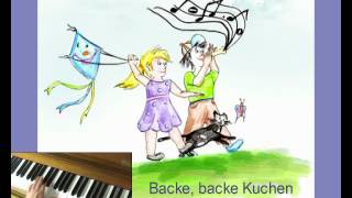 Backe backe Kuchen  Kindermusik [upl. by Airrej]