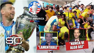 COPA AMÉRICA LAMENTABLES INCIDENTES en ARGENTINA vs COLOMBIA ¿Llego el FIN de Messi  SportsCenter [upl. by Richman]