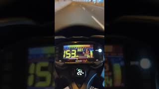 SUZUKI GSXR150 Top speed原廠電腦原廠排氣管 小阿魯23公里直線加速測試 鳳鼻隧道 [upl. by Ahsitram]