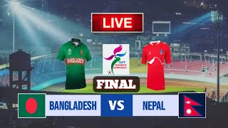 Nepal vs Bangladesh Live  Saff Womens Championship 2024 Final  Watch Along amp Reaction  Cricfoot [upl. by Nitaj345]