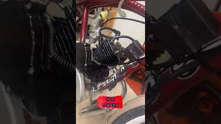 100cc Motor kit on cruiser bike shorts motorcycle motorbike bike pitbike explore [upl. by Saiasi]