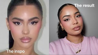 AMAYA COLON MAKEUP LOOK  trying a tiktok viral makeup trend  talkthrough tutorial  results [upl. by Lehrer]