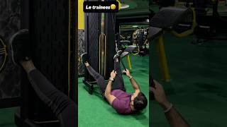 Trainer and trainee  trainers expectations gym funny [upl. by Einiar]