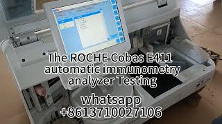 The ROCHE Cobas E411 automatic immunometry analyzer Testing [upl. by Ainimre654]