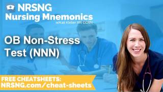 OB Non Stress Test NNN Nursing Mnemonics Nursing School Study Tips [upl. by Fennie]