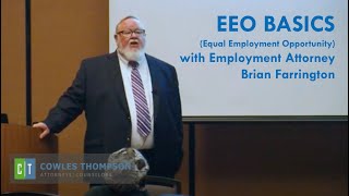 EEO Equal Employment Opportunity Basics with Brian Farrington [upl. by Ihp]