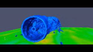 Wind Turbine Wake Simulation [upl. by Eadas]