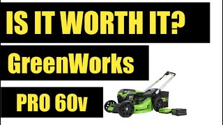 Slope Mower  GreenWorks 25quot 60V Pro Best SelfPropelled Mower for Hills  Power Tool Review [upl. by Sesom137]