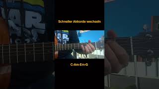 Akkorde schneller greifen mit diesem Trick gitarrelernen gitarrenlehrer gitarre [upl. by Chere]