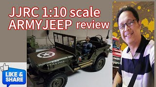 JJRC ARMY JEEP 110 scale best for its class a cheap qualitt RC crawler [upl. by Ibbob]