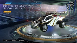 Rocket League Itemshop VERY RARE Black Cristiano Anodized Wheels January 30th 2024 [upl. by Tlihcox]