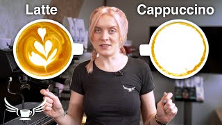 Latte VS Cappuccino whats the difference • Barista Training [upl. by Itnahs]