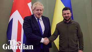 Johnson promises support so that Ukraine is never invaded again on surprise trip to Kyiv [upl. by Wentworth831]