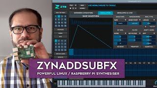 ZYNADDSUBFX on Raspberry PI Linux  open source synthesiser pt 1  installation and examples [upl. by Nivel]