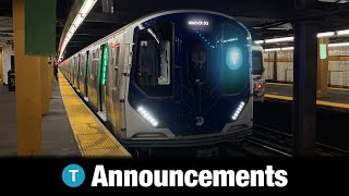 T Train Announcements [upl. by Yrahcaz]