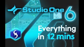 Studio One 6  Tutorial for Beginners in 12 MINUTES  COMPLETE [upl. by Attenahs]