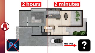 The Fastest way to create Architecture Floor Plans [upl. by Eeima732]