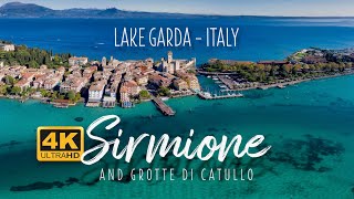 Sirmione Lake Garda Italy amp Grotte di Catullo Roman Ruins  4K 60FPS [upl. by Monroy]