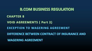 Exception to wagering agreements  part 2 [upl. by Torres]