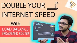 Combine Multiple Internet Speed TP Link TLR470T Load Balance Broadband Router Review  in Hindi [upl. by Sethi]