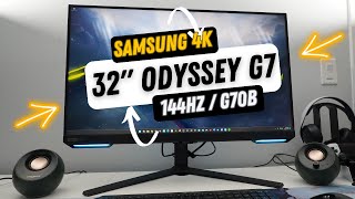 Samsung 32inch Odyssey G7 4K Gaming Monitor Unboxing amp Review  G70B [upl. by Yousuf]