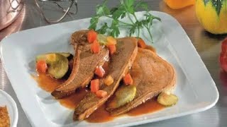 Recette  Langue de boeuf sauce piquante aux cornichons [upl. by Lyford665]