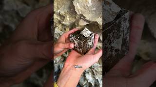 Digging Up a Big Pyrite Crystal in Spain [upl. by Lirbaj]