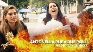 Antonella prova a rubare due polli  Pechino Express [upl. by Mamie]