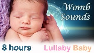 ☆ 8 HOURS ☆ Womb Sounds for babies to go to sleep ✰ NO ADS ✰ Womb sounds and heart beats Heartbeats [upl. by Tod]