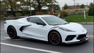 C8 Corvettes Leaving Car Meet Cold starts Revs Accelerations [upl. by Inhoj]