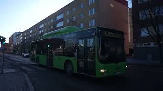 UL Bus Granbystaden bound Lions City 12 CNG 178 Rt30 at Uppsala Central Station [upl. by Arotak]