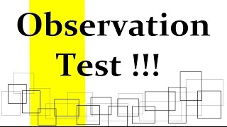 How observant are you  Observation test [upl. by Annelg]