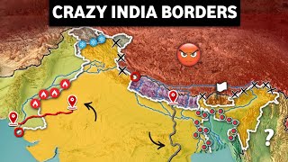 Crazy Geographical Borders of India  Indian Border [upl. by Melisa]